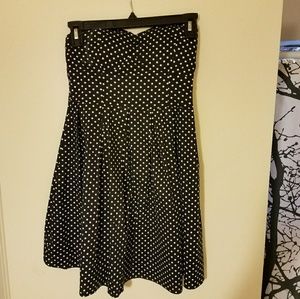 Strapless summer dress